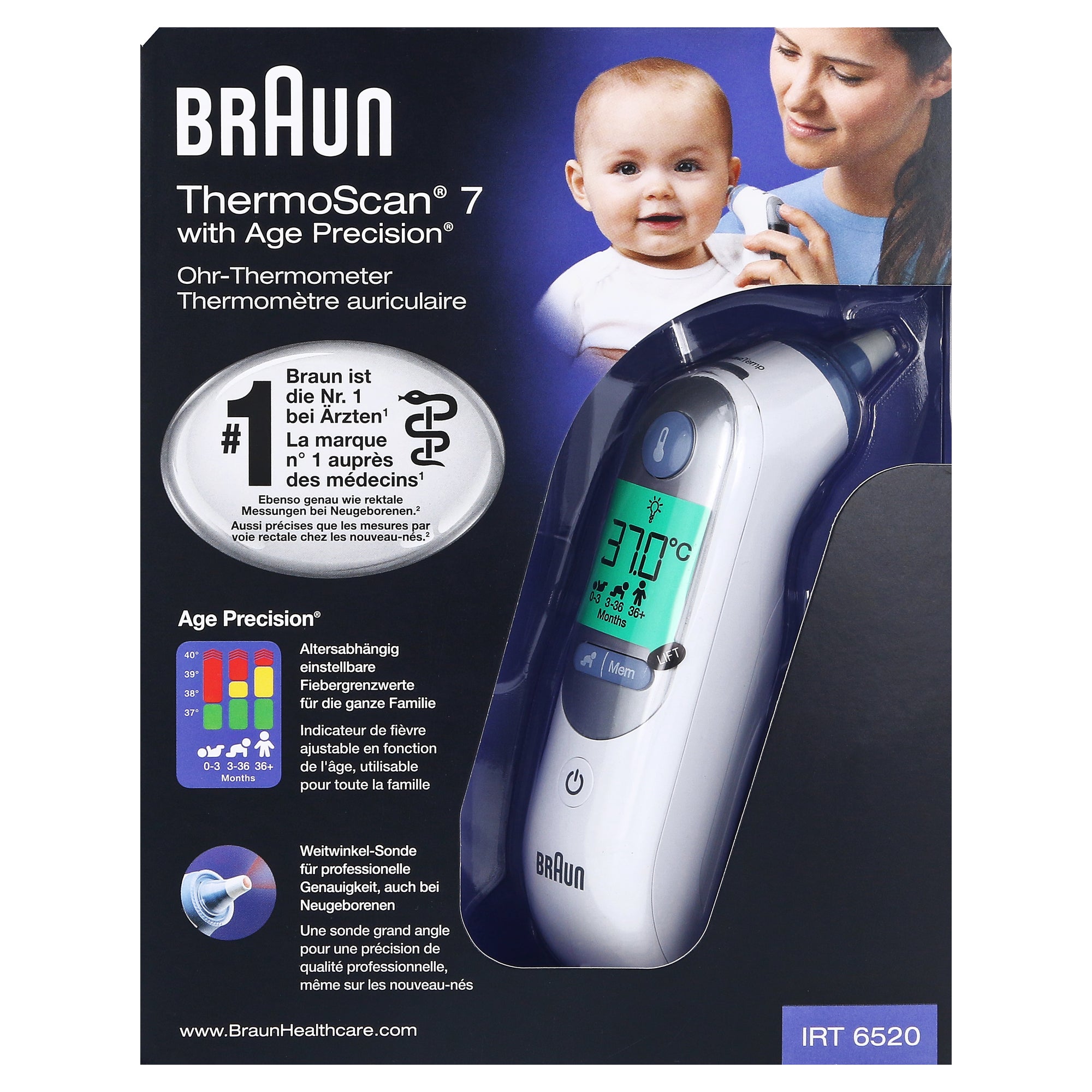 Thermoscan | 7 kaufen Ohrthermometer, online Irt6520 St. 1 DocMorris