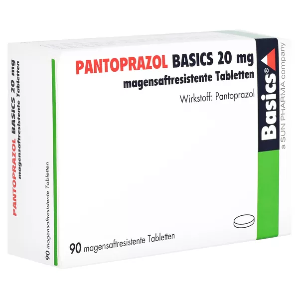 PANTOPRAZOL BASICS 20 mg magensaftres.Tabletten 90 St