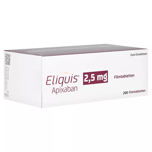 Eliquis 2,5 mg Filmtabletten 200 St