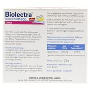 Biolectra MAGNESIUM 400 mg ultra Direct 20 St