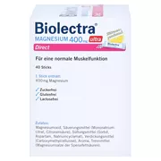 Biolectra MAGNESIUM 400 mg ultra Direct 40 St