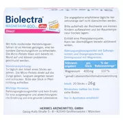 Biolectra MAGNESIUM 400 mg ultra Direct, 20 St.