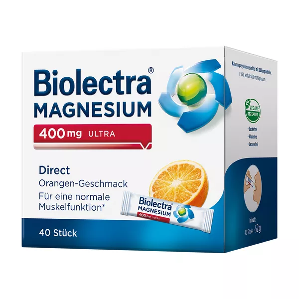 Biolectra MAGNESIUM 400 mg ultra Direct, 40 St.