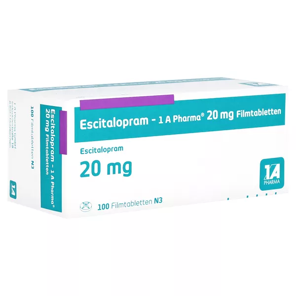 ESCITALOPRAM-1A Pharma 20 mg Filmtabletten 100 St