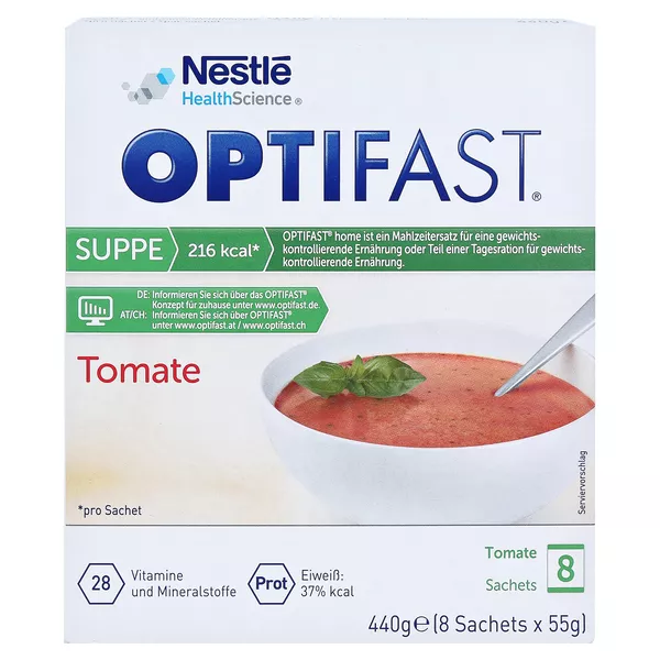 OPTIFAST Suppe Tomate, 8 x 55 g