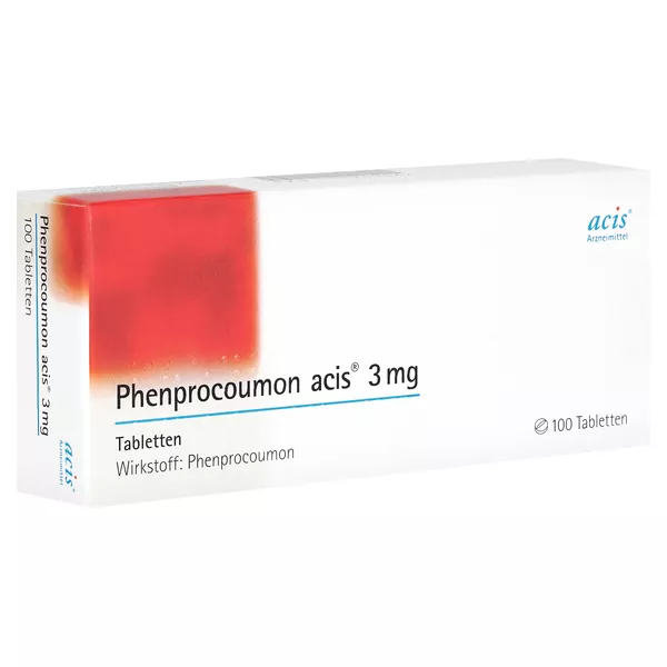 Phenprocoumon acis 3 mg Tabletten 100 St