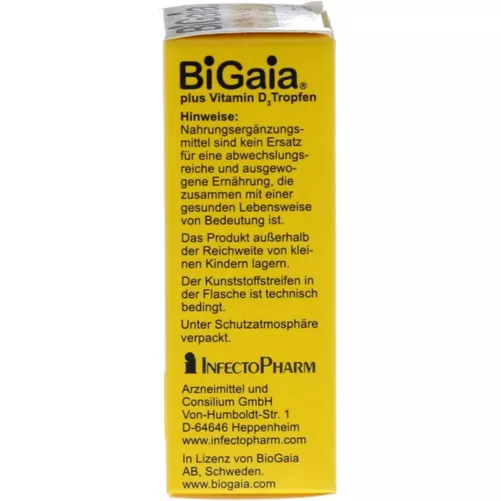 BiGaia + Vitamin D3 Tropfen 10 ml
