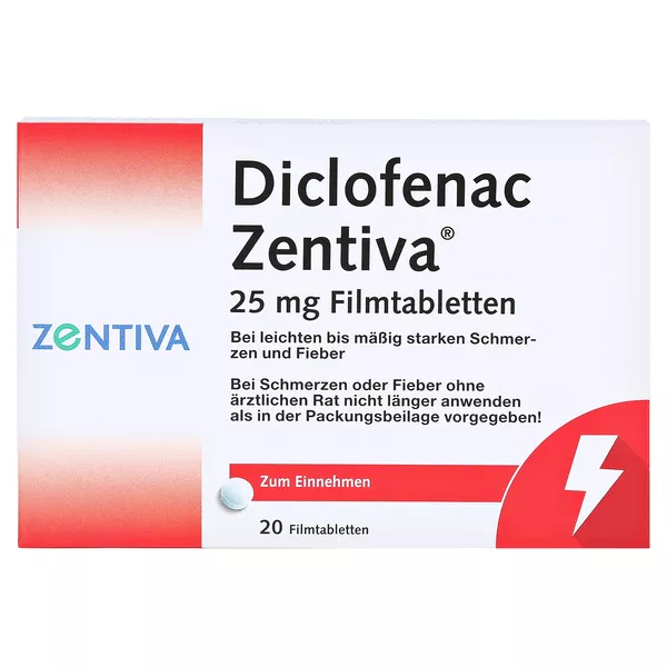 DICLOFENAC Zentiva 25 mg, 20 St.