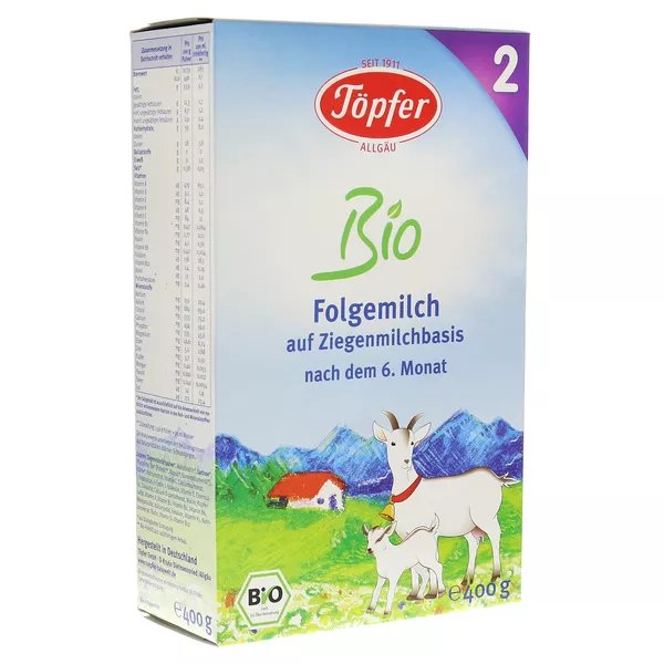 Töpfer Bio Folgemilch auf Ziegenmilchbas 400 g