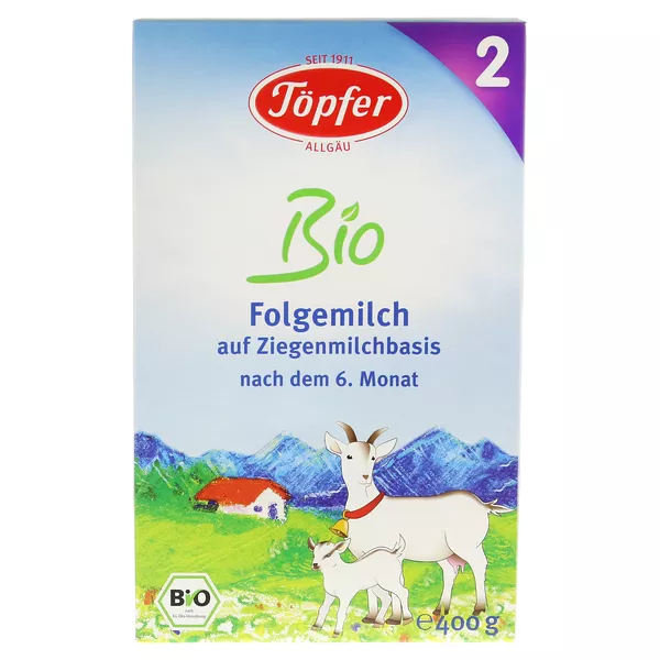 Töpfer Bio Folgemilch auf Ziegenmilchbas 400 g