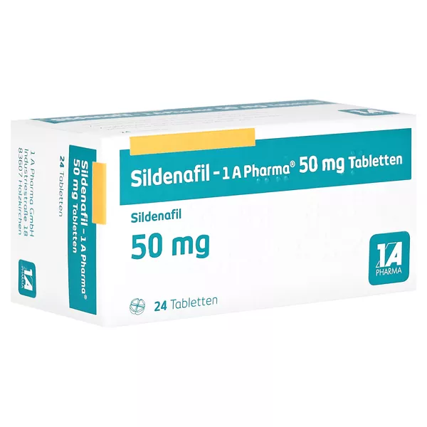 Sildenafil-1a Pharma 50 mg Tabletten, 24 St.
