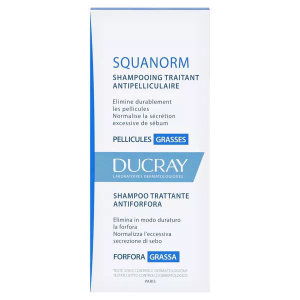 Ducray Squanorm Fettige Schuppen Shampoo, 200 ml