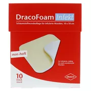 Dracofoam Infekt Schaumst.wundauf.10x10 10 St