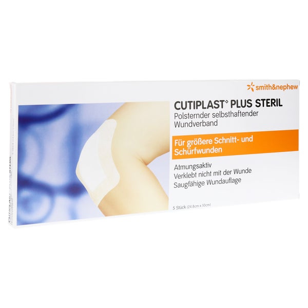 Cutiplast Plus Steril 10x24,8 cm Verband 5 St