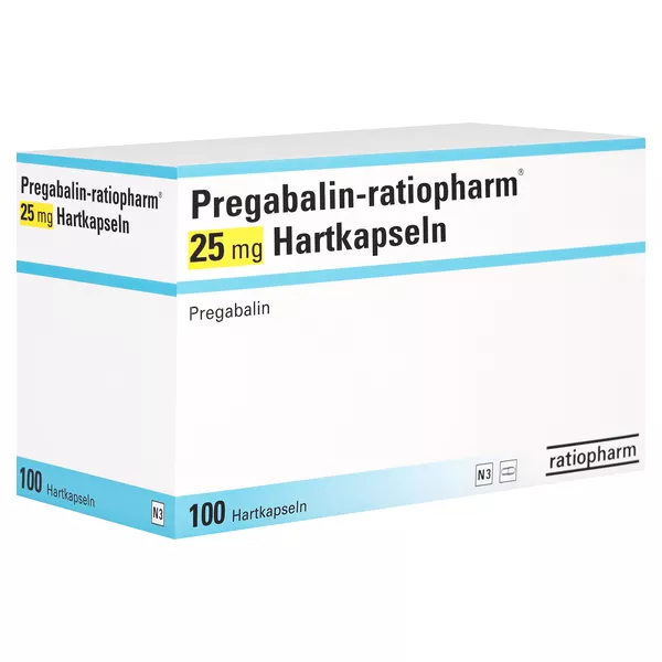 Pregabalin-ratiopharm 25 mg Hartkapseln 100 St