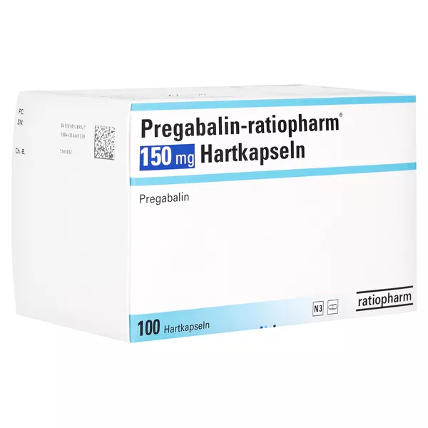 PREGABALIN-ratiopharm 150 mg Hartkapseln 100 St