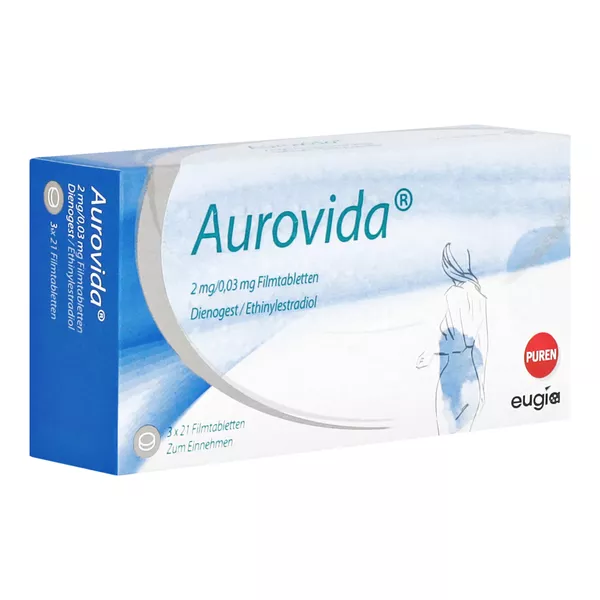 Aurovida 2 Mg/0,03 mg Filmtabletten 3X21 St