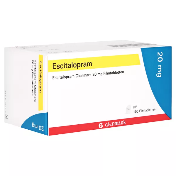 ESCITALOPRAM Glenmark 20 mg Filmtabletten 100 St