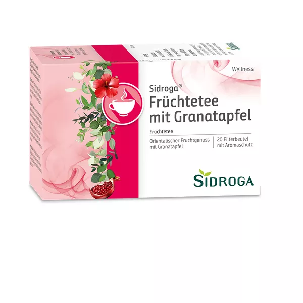 Sidroga Wellness Früchtetee m.Granatapfe 20X2,0 g
