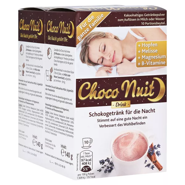 Choco NUIT Gute-nacht-schokogetränk Pulv 20 St