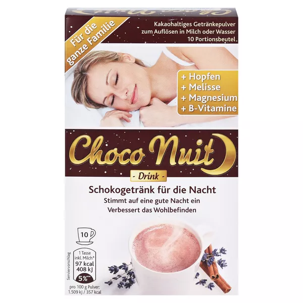 Choco NUIT Gute-nacht-schokogetränk Pulv 20 St