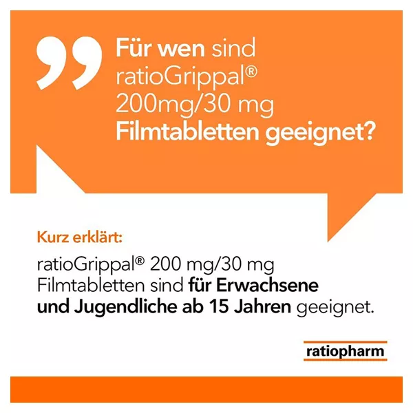 RatioGrippal 200 Mg/30 mg, 20 St.