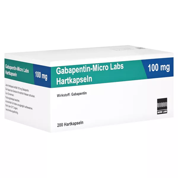 GABAPENTIN Micro Labs 100 mg Hartkapseln 200 St