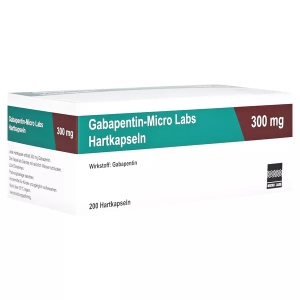 GABAPENTIN Micro Labs 300 mg Hartkapseln 200 St