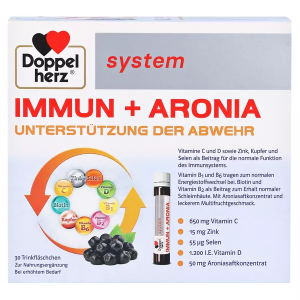Doppelherz system Immun + Aronia Unterstützung der Abwehr 30 St