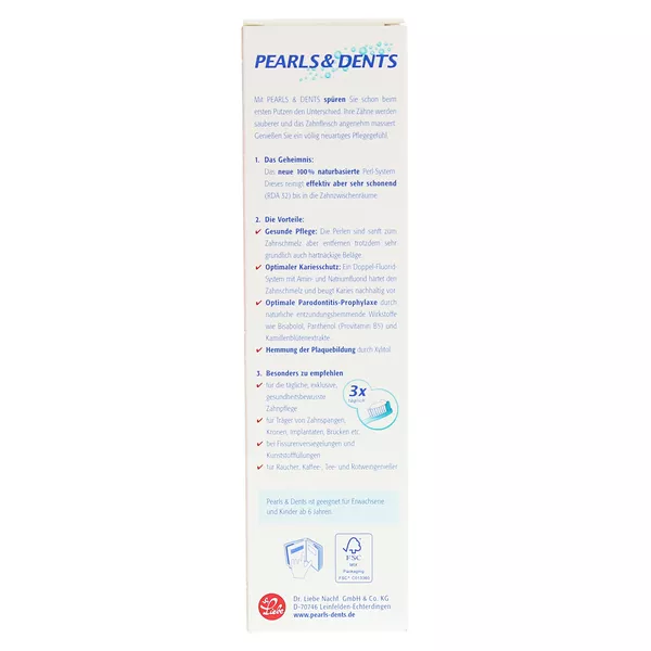 Pearls & Dents Spezialzahncreme mit naturbasiertem Perl-System 100 ml