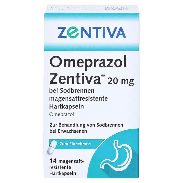 OMEPRAZOL Zentiva 20 mg 14 St