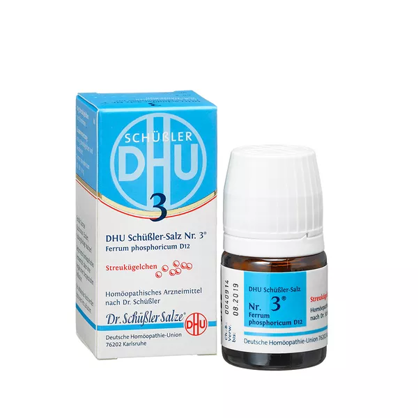 DHU Schüßler-Salz Nr. 3 Ferrum phosphoricum D12 Globuli, 10 g