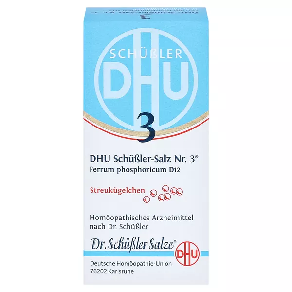 DHU Schüßler-Salz Nr. 3 Ferrum phosphoricum D12 Globuli, 10 g