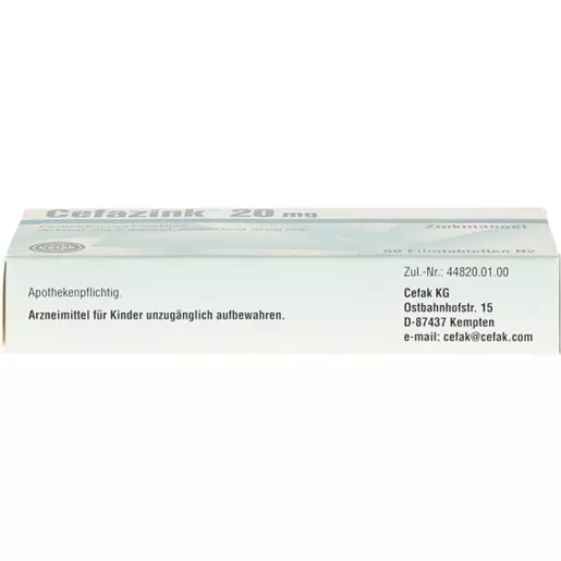 Cefazink 20 mg Filmtabletten, 60 St.