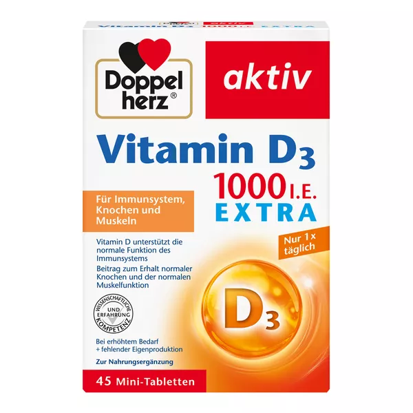 Doppelherz aktiv  Vitamin D 1.000 I.E. Extra 45 St