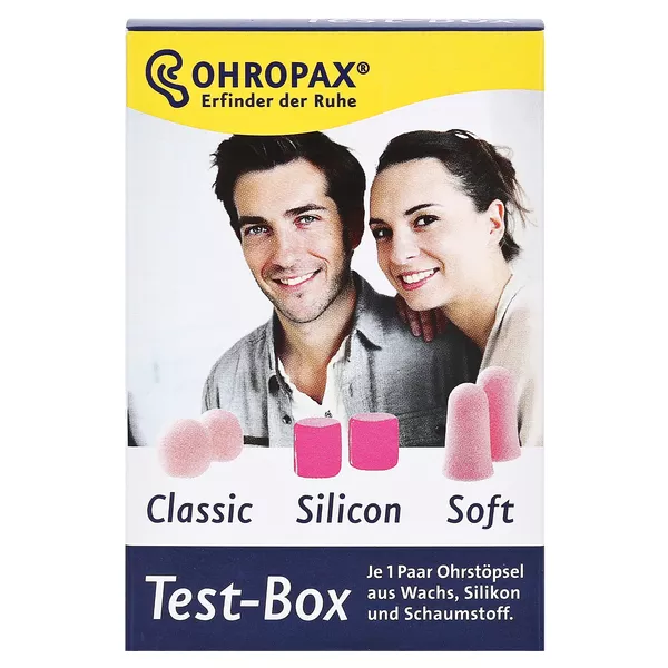 Ohropax Test-box 3 Sorten Ohrstöpsel, 3 x 2 St.