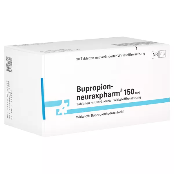 BUPROPION-neuraxpharm 150 mg Tab.verä.Wfrs. 90 St