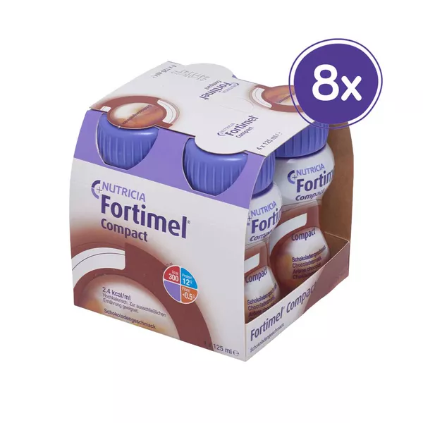 Fortimel Compact 2.4 Schokoladengeschmac 8X4X125 ml