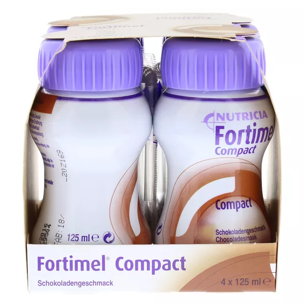 Fortimel Compact 2.4 kcal/ml Trinknahrung Schokolade, 4 x 125 ml