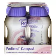 Fortimel Compact 2.4 kcal/ml Trinknahrung Erdbeere 4X125 ml
