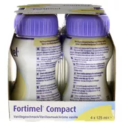 Fortimel Compact 2.4 kcal/ml Trinknahrung Vanille 4X125 ml