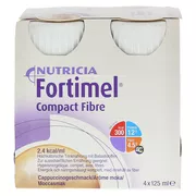 Fortimel Compact Fibre Trinknahrung Cappuccino, 4 x 125 ml