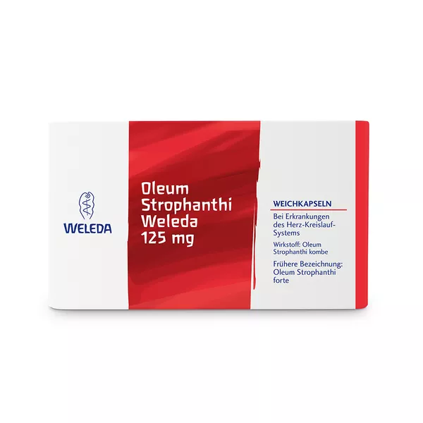 OLEUM STROPHANTHI Weleda 125 mg Weichkapseln 100 St