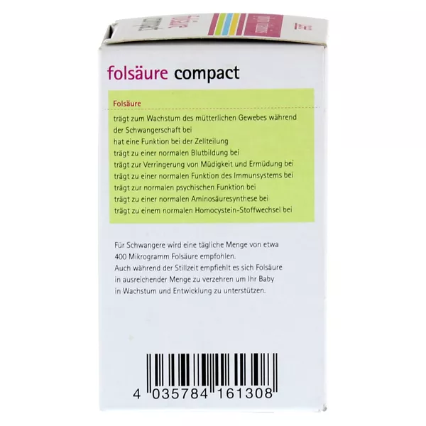 Folsäure Compact (Bio) 120 St