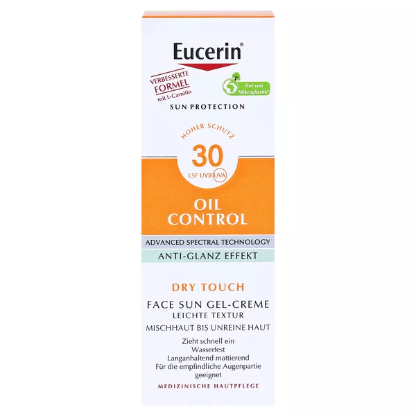 Eucerin Oil Control Face Sun Gel-Creme LSF 30 50 ml