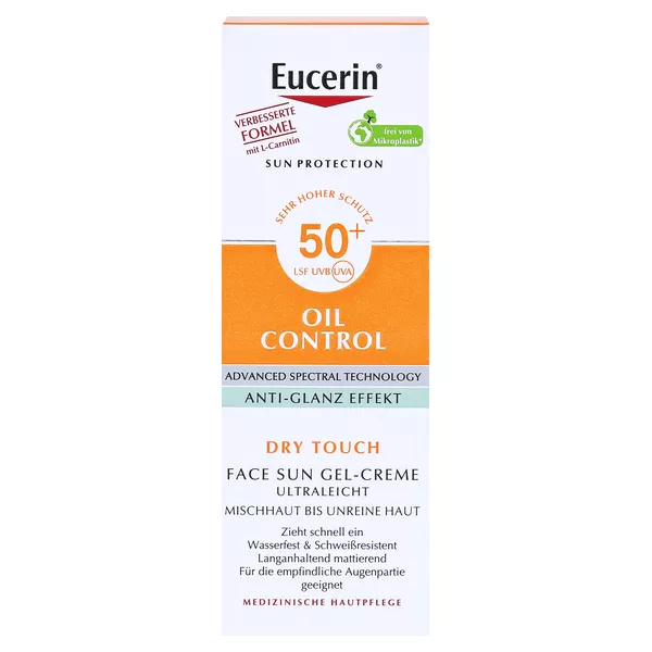 Eucerin Oil Control Face Sun Gel-Creme LSF 50+, 50 ml