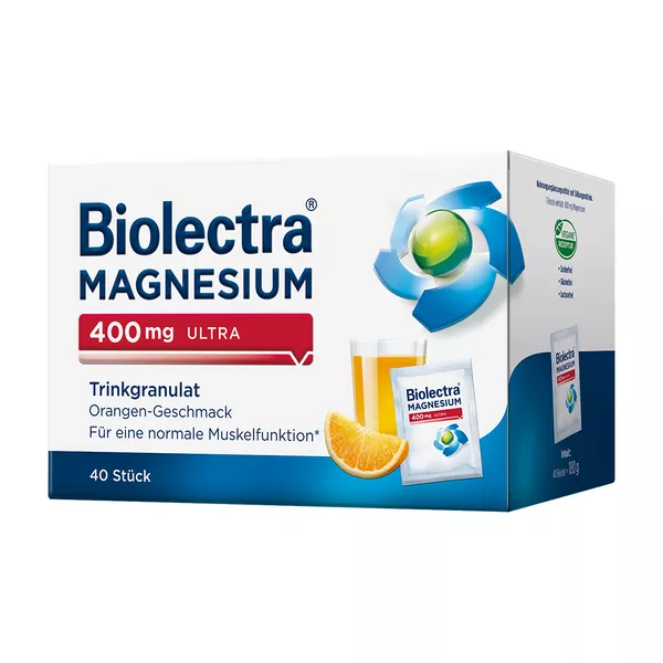 Biolectra MAGNESIUM 400 mg ultra Trinkgranulat 40 St