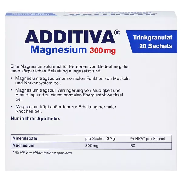 Additiva Magnesium 300 mg N Sachets 20 St