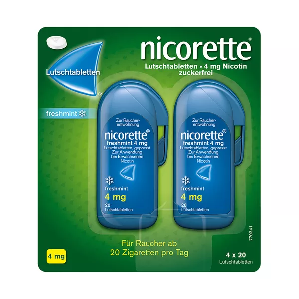 nicorette freshmint Lutschtablette 4 mg - Jetzt bis zu 10 Rabatt sichern*, 80 St.