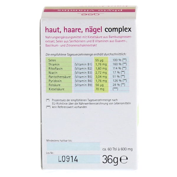 GSE Haut Haare Nägel Complex Bio Tablett 60 St